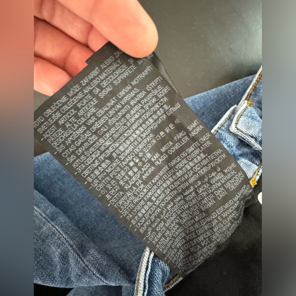 Zara the bloom flare crop jeans wide leg 6 blue - Picture 9 of 10